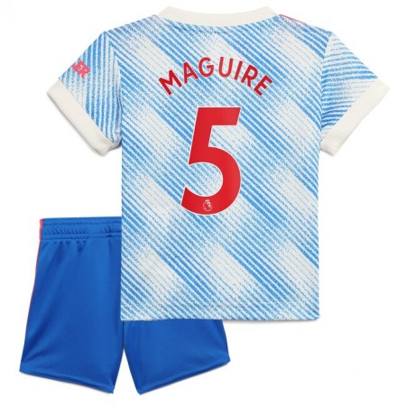 Fußballtrikots Manchester United Harry Maguire 5 Kinder Auswärts Trikotsatz 2021-2022 